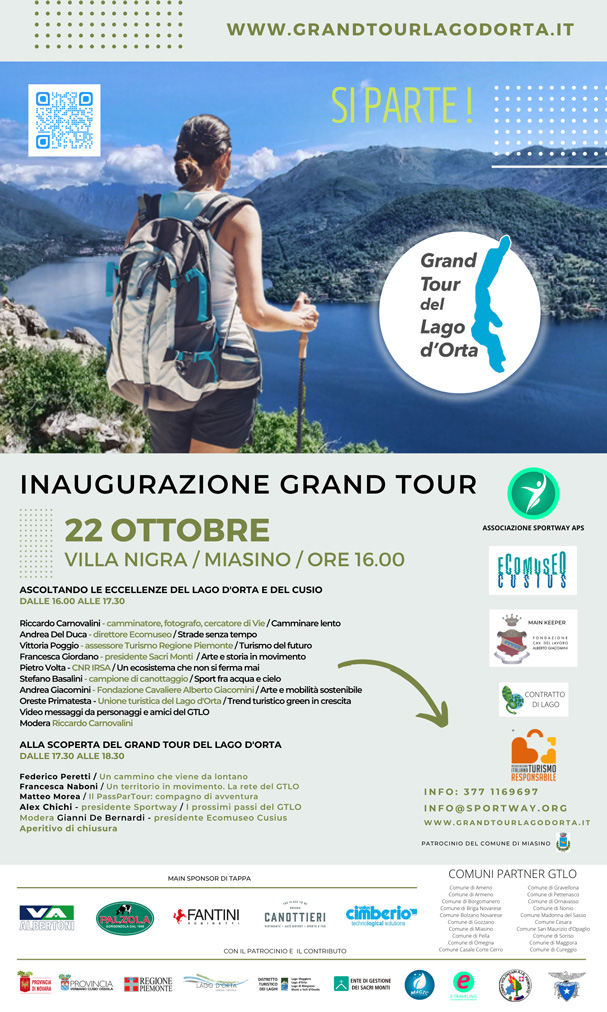 Inaugurazione GTLO Grand tour Lago d'Orta